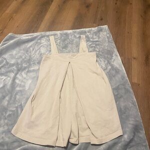 Free People Beige Sleeveless Nichola Romper